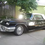 1960 ford thunderbird convertible cars