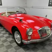 1960 MGA 1600 MK1 ROADSTER. CHARIOT RED WITH BEIGE LEATHER TRIM, BEIGE TOP
