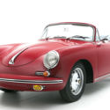 1960 Porsche 356B 1600 Super T5 Cabriolet, Ruby Red with 4185 Miles available no