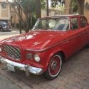 1960 Studebaker Lark 4 Door Sedan V8 Automatic 3 Speed with Red & White Exterior
