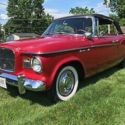 1960 STUDEBAKER LARK RED CONVERTIBLE,  VERY NICE