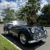 1960 Triumph TR 3 Convertible Black 5 speed transmission swap