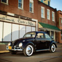 1960 Volkswagen Beetle Rag Top Sunroof Coupe,California Beetle,Snow Flake" tails