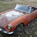 1960's 1963 MG MGB Roadster Parts Car w Engine and Transmission MGBB 10K Miles