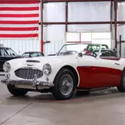 1961 Austin-Healey 3000 Roadster 83938 Miles Old English White / Tartan Red Conv