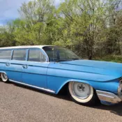 1961 Chevrolet Brookwood Blue BAGGED STATION WAGON PATINA