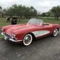 1961 Chevrolet Corvette 270 HP dual quads 4 speed red on red Wonderbar 52498 Mil
