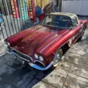 1961 Chevrolet corvette Convertible Red RWD Manual