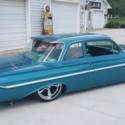 1961 Chevy Belair Chevrolet Custom low rod hot rod Impala rat air ride bagged