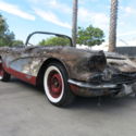 1961 Chevy Corvette damaged wrecked rebuildable salvage Low Reserve 61 project
