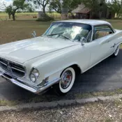 1961 Chrysler 300G 9176 Miles Alaskan White Coupe 413 V8 3-Speed