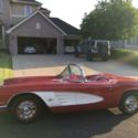 1961 Corvette Red, White coves Red interior Red hardtop included.