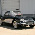 1961 CORVETTE TUXEDO BLACK SILVER COVE WITH RED INTERIOR SUPER NICE