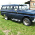 1961 GMC SUBURBAN 4 WHEEL DRIVE 4X4 327 CHEVY 4 SPEED CHEVY BEEFED UP ENGINE