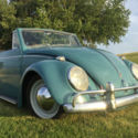 1961 Gulf Blue Volkswagen Convertible