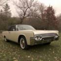 1961 Lincoln Continental Convertible, white on black, RESTORED
