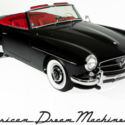 1961 Mercedes 190SL Black Gorgeous Red Leather Convertible