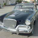 1961 STUDEBAKER HAWK  BLACK WITH RED INTERIOR