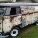 1961 vw bus bullet,patina,logos