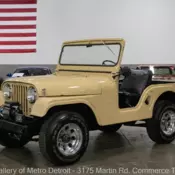 1961 Willys Jeep CJ-5 36141 Miles Tan  Flat Head 4-134 4 Cylinder 3 Speed