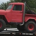 1961 willys truck on a 1971 4wd chevy frame 327 auto ps pb digital gauges red