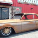 1962 CHEVY BEL AIR -2 DR SEDAN PATINA BUBBLE TOP FLAT TOP HOT ROD RAT ROD