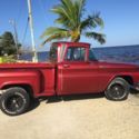 1962 CHEVY PICK UP TRUCK C10  STEP SIDE MAROON WITH RED AND BLACK INTERIOR