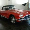 1962 Corvette 4spd , 300hp, 2 Tops, Matching numbers, Roman Red on Black