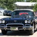 1962 CORVETTE TUXEDO BLACK ON BLACK 4 SPEED NICE