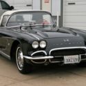 1962 CORVETTE TUXEDO BLACK ON RED #&#039;S MATCHING 4 SPEED