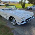 1962 Corvette, White w/ black interior, 4 speed manual transmission, black top