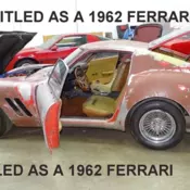 1962 FERRARI 250 GTO RECREATON BY ALPHA 1 LIMITED PRODUCTION NEEDS RESTORATION