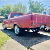 1962 Ford F100 Pickup Red unibody