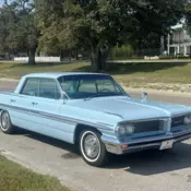 1962 Pontiac Bonneville Sedan Blue 4dr Vista