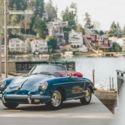 1962 Porsche 356 B Twin Grille Roadster, 50,750 miles, Oslo Blue on Red