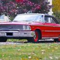 1963 1/2,, Fors Galaxie 500, R-Code 427ci.,  dual quad