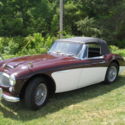 1963 Austin-Healey 3000 Mk2, maroon and white