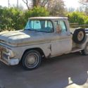 1963 chevrolet c-10 truck longbed six cylinder and manuel transmission on floor