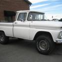 1963 Chevrolet C/K Pickup 1500 4X4 Short Bed pickup Truck 67084 Miles White Pick