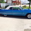 1963 Chevrolet Impala 2dr sport coupe SS (clone) 350v8 4 speed Blue Very SHARP!!