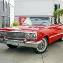 1963 Chevrolet Impala SS Convertible, Ember Red on red w/white top