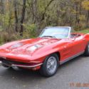 1963 CORVETTE CONVERTIBLE 327 4SPD BOTH TOPS BEAUTIFUL RIVERSIDE RED VERY NICE