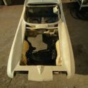 1963 CORVETTE CONVERTIBLE ROLLING BARE BODY DOORS DECK &#034;WHITE GLASS&#034; RESTO MOD