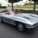 1963 Corvette Convertible, Sebring Silver/Red interior, L76 327/340hp, 4-speed