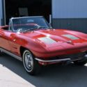 1963 CORVETTE NUMBERS MATCHING 300HP 4 SPEED RIVERSIDE RED