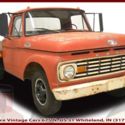 1963 Ford 350 Standard Cab Flatbed Truck 79553 Miles Rangoon Red  352ci V8 4-Spe