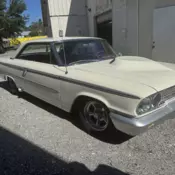 1963 Ford Galaxy Coupe White  Galaxie 500