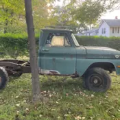 1963 GMC Pickup Green 4WD Manual white