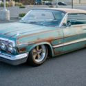 1963 Impala. Bagged. Amazing fake patina. 383 with 700R4. Runs and drives great.
