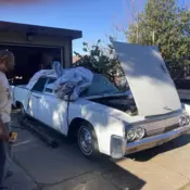 1963 Lincoln Continental Sedan White chrome
